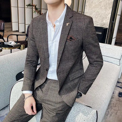 High Quality Men's (suit + Trousers) Boutique Fashion Business Suit