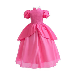 Girls Fancy Peach Cosplay Dress up Princess Game Role Play 4 6 8 10 Yrs Kids