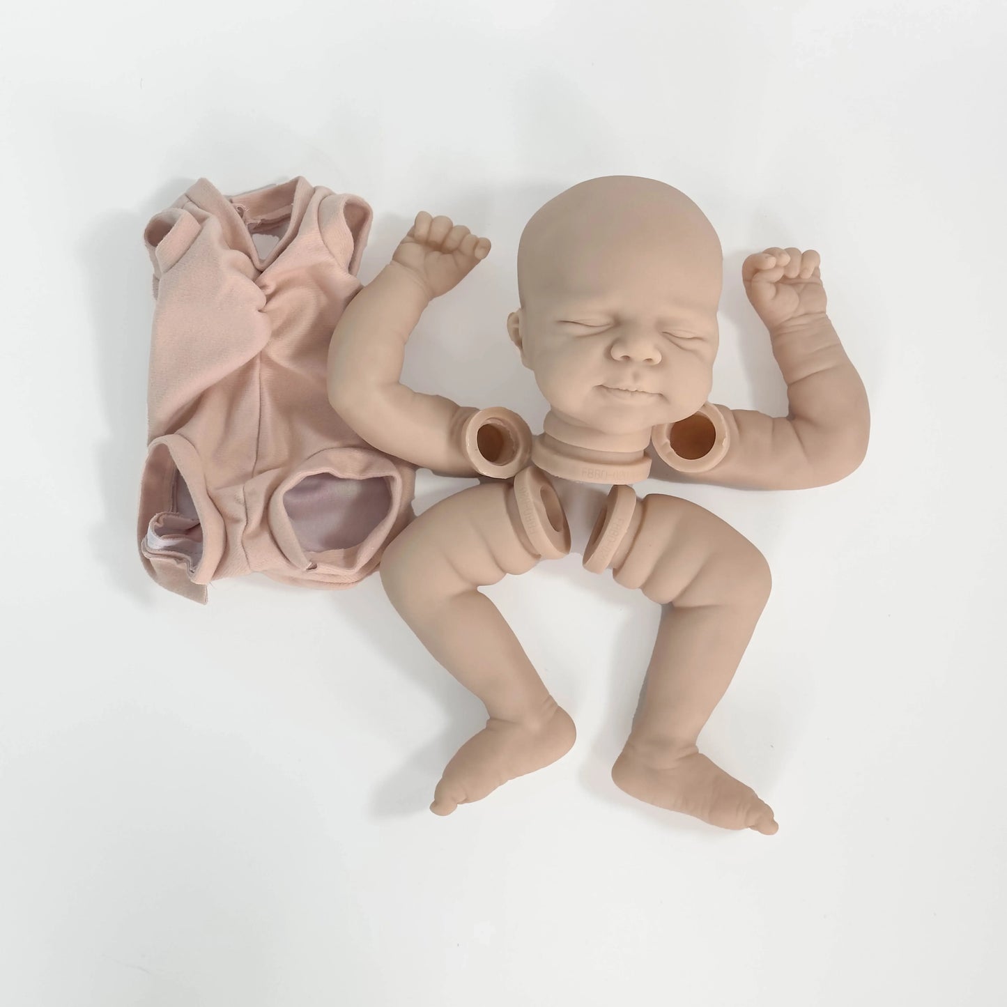 NPK 19inch Newborn Baby Reborn Doll Kit Baby Pascle Lifelike Soft Touch Fresh color Unfinished Doll Parts