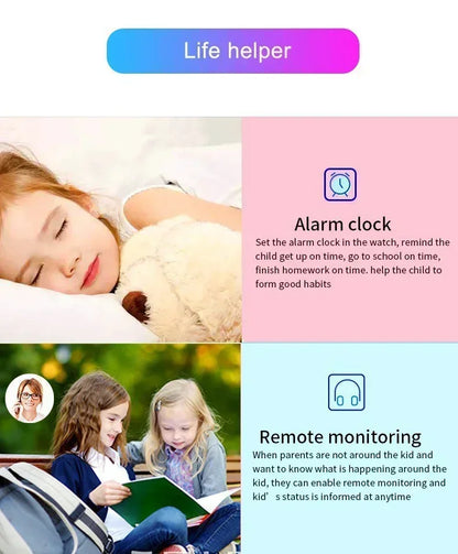 New Children Smartwatch with GPS LBS Locator 4G Phone Camera SOS Button Waterproof Kids Watch Android iOS Boys Girls Gift