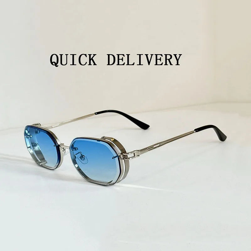 Sunglasses For Men Fashionable Square Punk Fashion Glasses Designer Sunglasses
