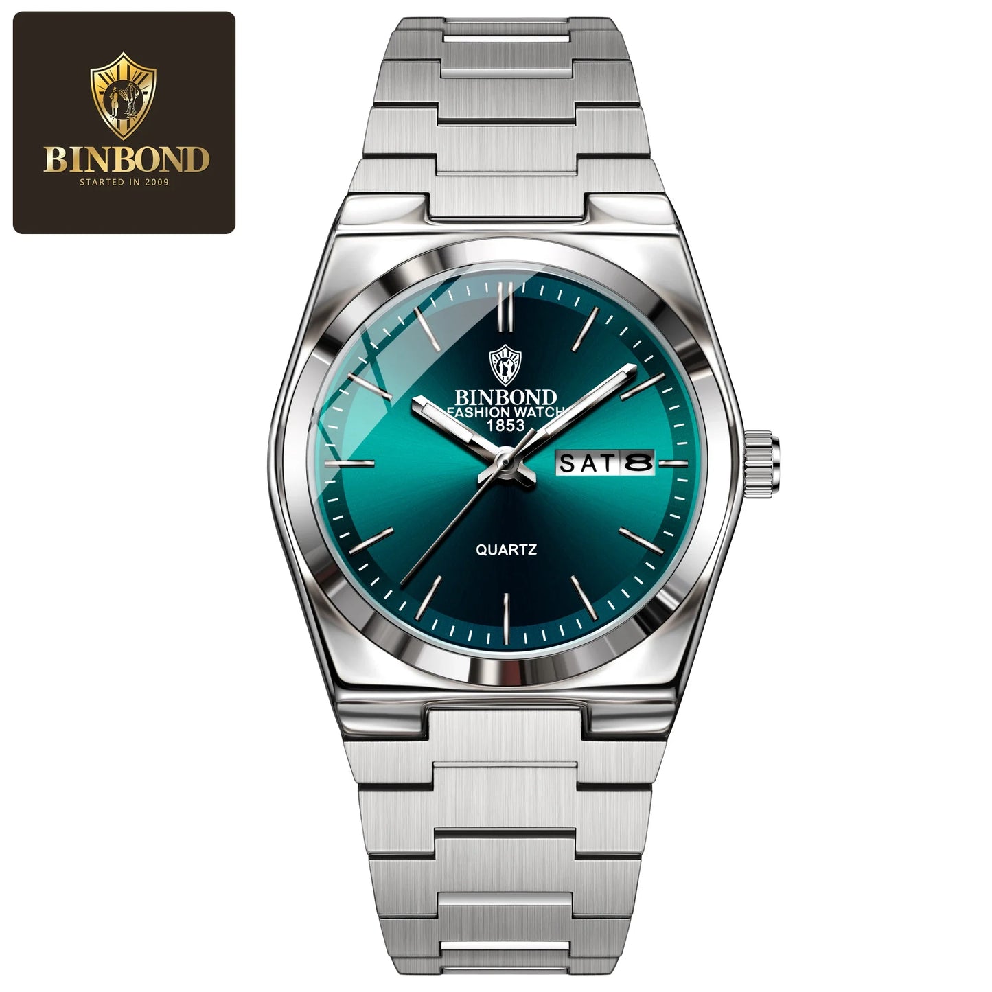 BINBOND 103 Business Women's Quartz Watch Waterproof Double Calendar Night Light Non Mechanical Ultra Thin Women's Quartz Watch