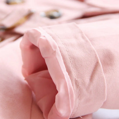 Girls Long Jacket Solid Color Girl Coats Kids Casual Style Childrens' Jacket Kids Clothing