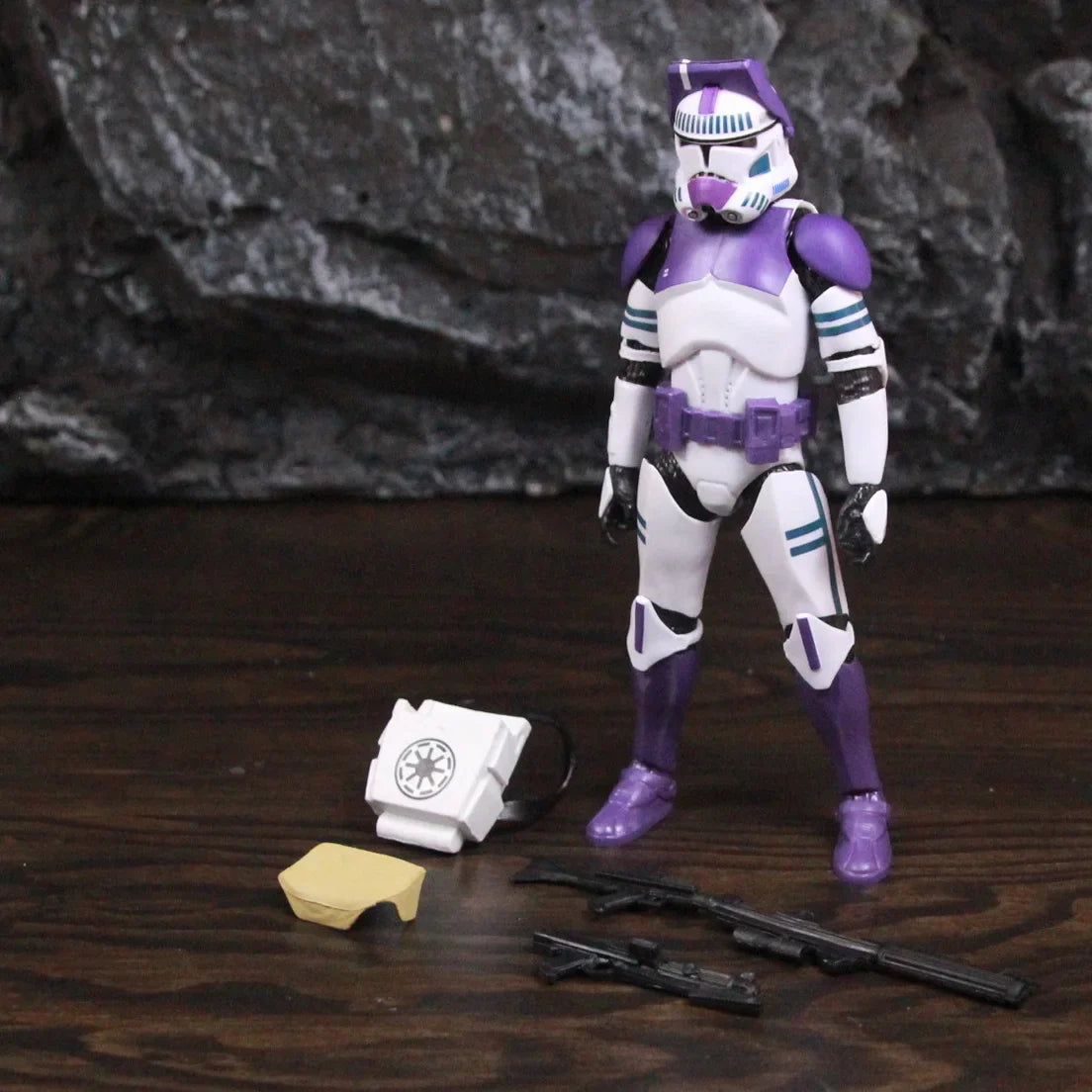 New Body 187th Legion Purple Phase II P2 ARF Trooper Commander Scout 6" Action Figure Mace Windu Republic Grand Army Clone Toys