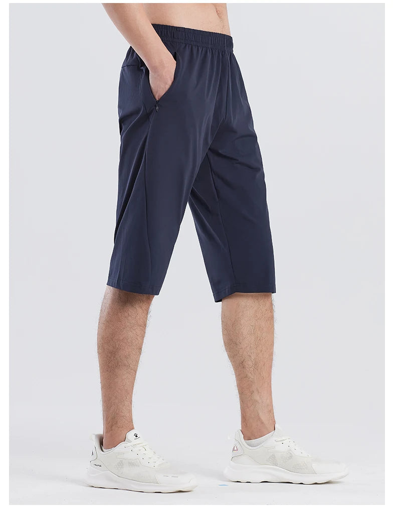 Kelme Sports Capris Men's Summer Breathable Fitness Shorts Football Training Ice Silk Running Shorts