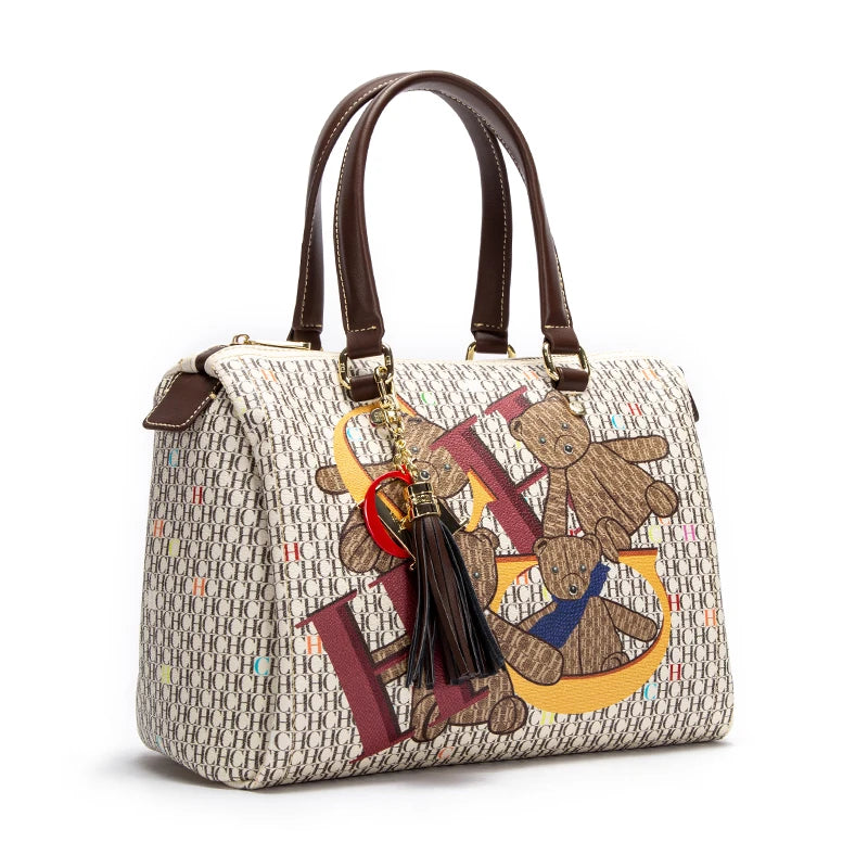 Classic Retro Women's Shoulder Bag Letter Element Versatile Large Capacity