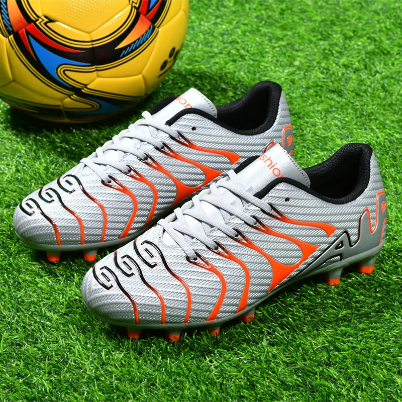 Men Soccer Shoes Adult Kids TF/FG Futsal Boys Ultralight Soccer Cleats Professional