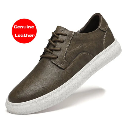 Comfortable male outdoor shoes genuine leather mens sneakers mens fashion Oxford shoes casual lace-up formal business footwear