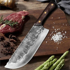 Cleaver Knife Forged Full Tang Butcher Knife 5CR15mov Stainless Steel Knife Sharp