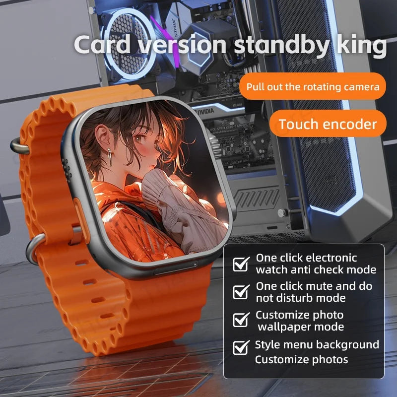 CD12 S11 Ultra 3 Smartwatch 4G 5G 2.26inch Amoled Android 12.0 Smart Watch With Rotary Camera Compass GPS WIFI 2080mAH Battery