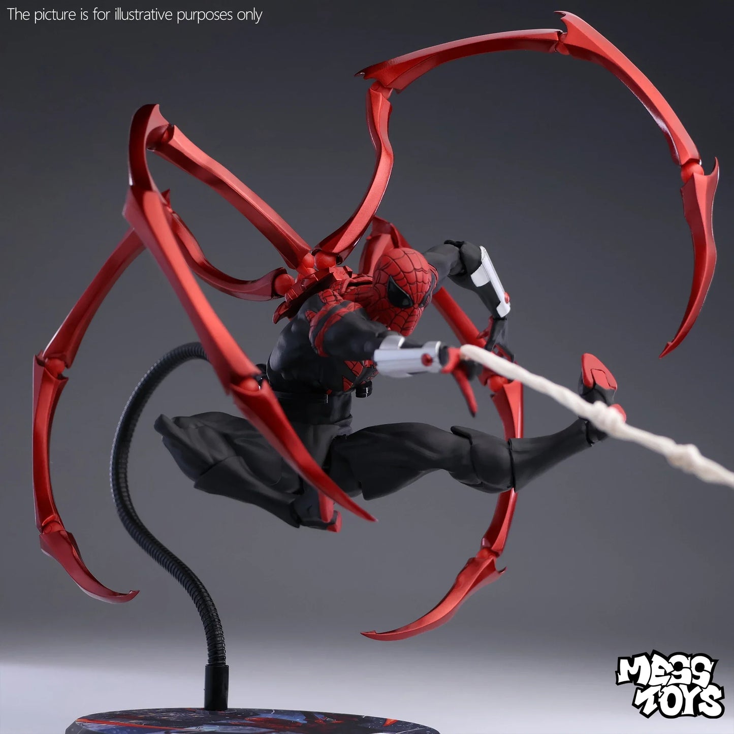 Hot Mess Toys Superior Spider Man Doctor Octopus Messtoys Peter Parker Spiderman Neighbor Anime Action Figure Gifts children's t
