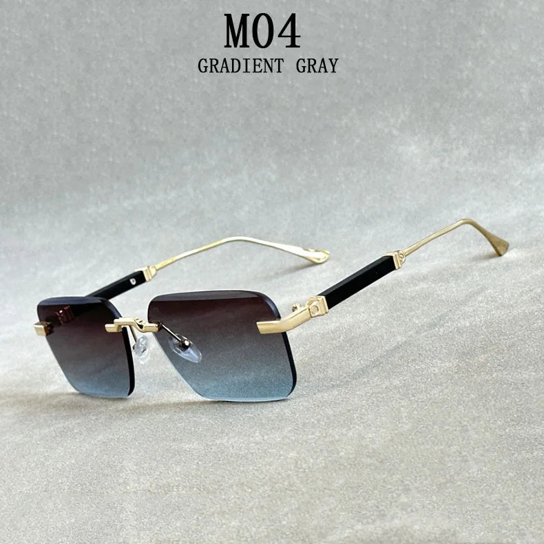 Sunglasses For Men Vintage Rimless Sunglasses Women