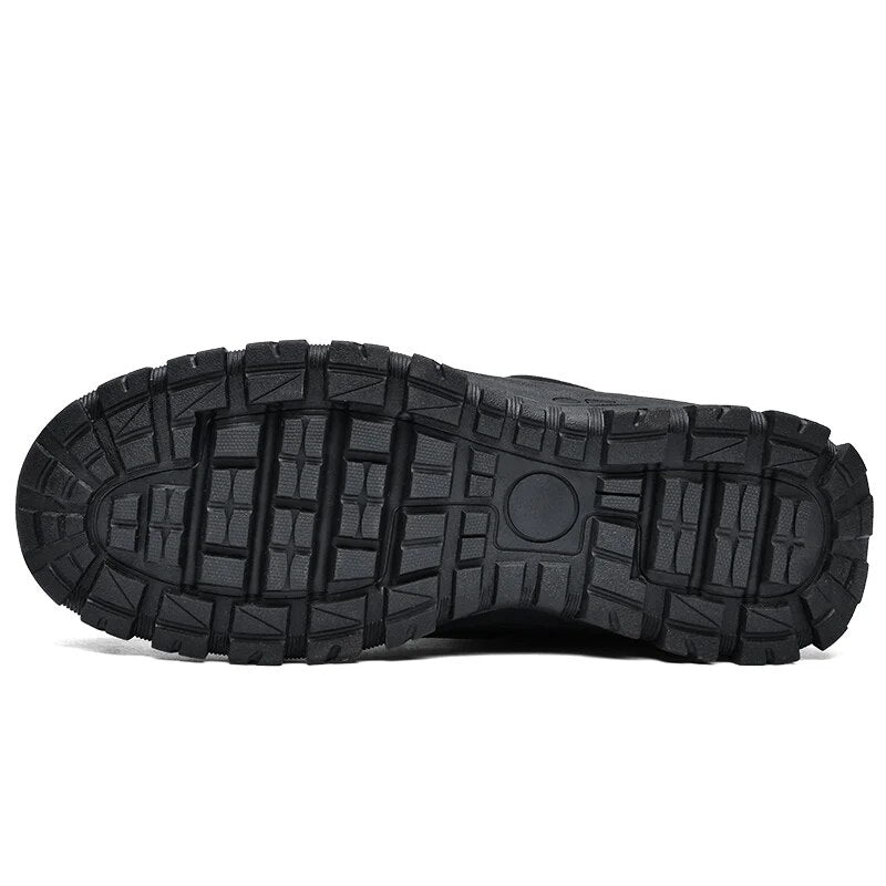 Military Boots Men High-Top leisure Leather Boots Motorcycle Riding Outdoor Hiking Boots
