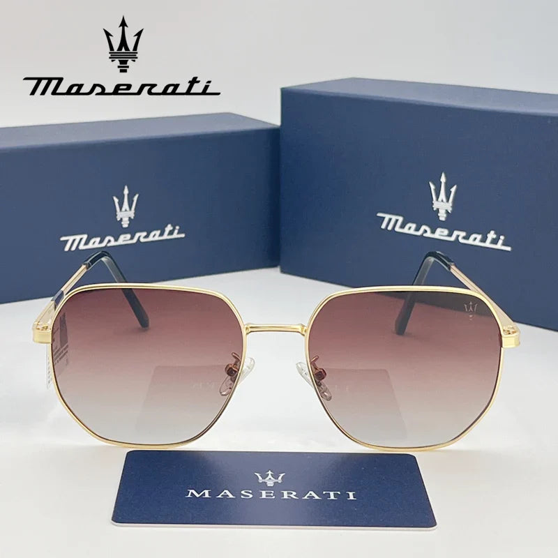 MASERATI Luxury Sunglasses Nylon Sunglasses UV400 Sunglasses for Driving Cycling Beach Outdoor for Men Women Trendy Design