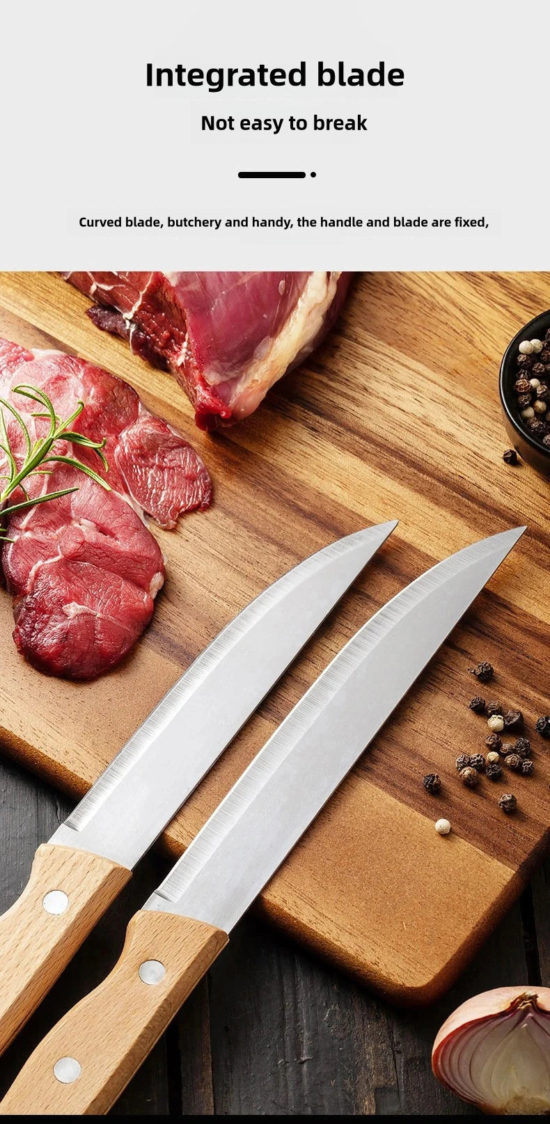 Cooking Knife Kitchen Supplies Wooden Handle Kitchen Fruit Knife Chef Knives Meat