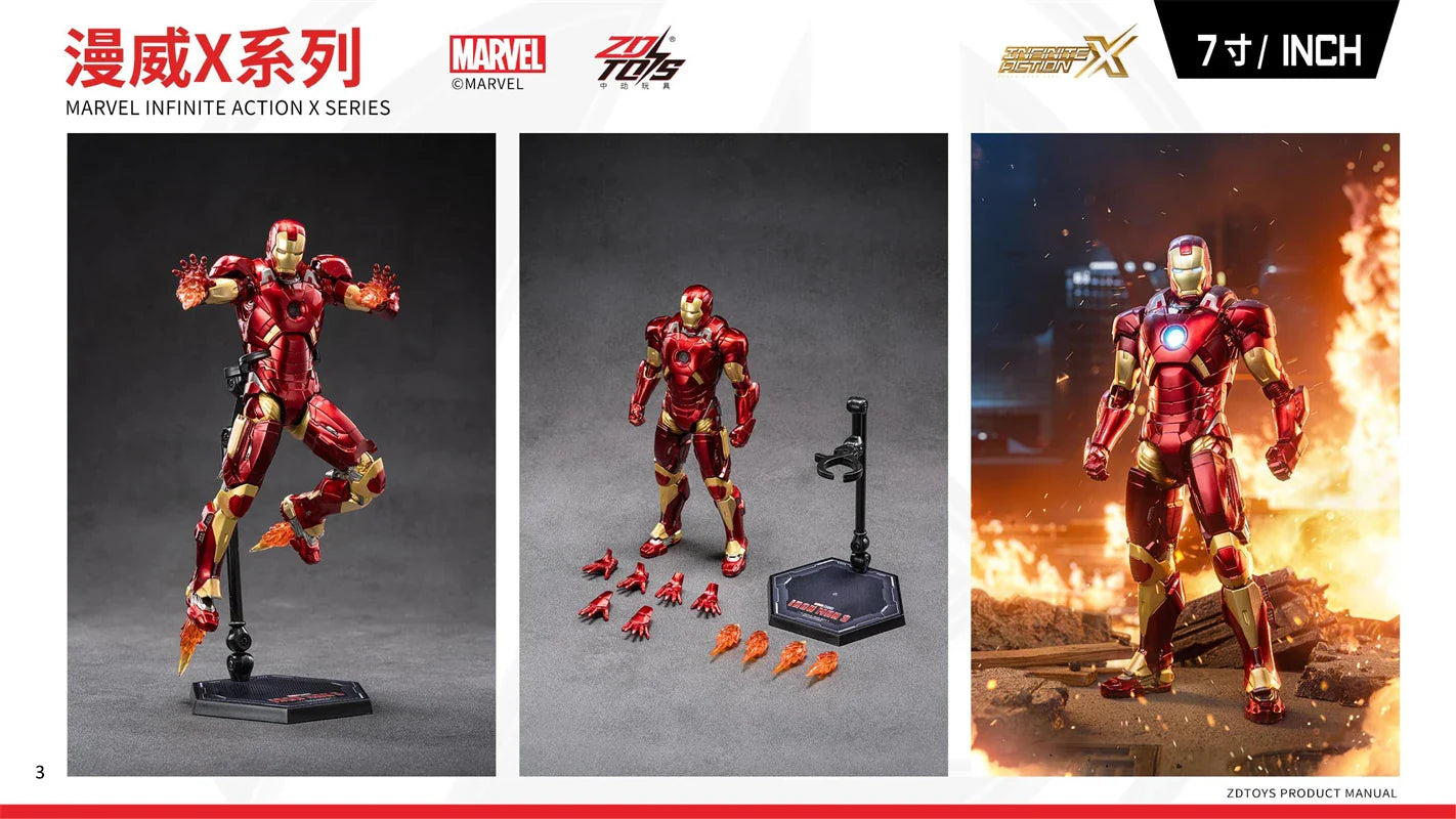 ZDTDS Original Iron Man MK37 Hammerhead MK12 MK38 Igor MK9 Iron Patriot War Machine legends Avengers Action Figure Collect Toy