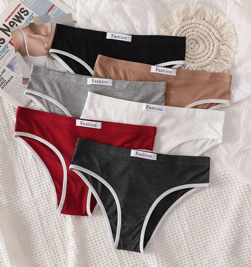 Underwear Set Women Bra Briefs Set Low Waist Panties Wire Free Vneck Bra Bralette