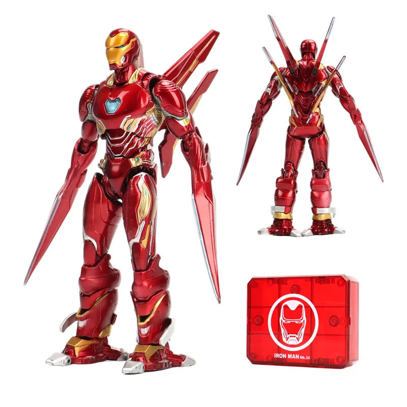 Iron Man MK85 MK50 MK20 MK5 MK7 Action Figure Model Collectible Toys birthday Gift for Children