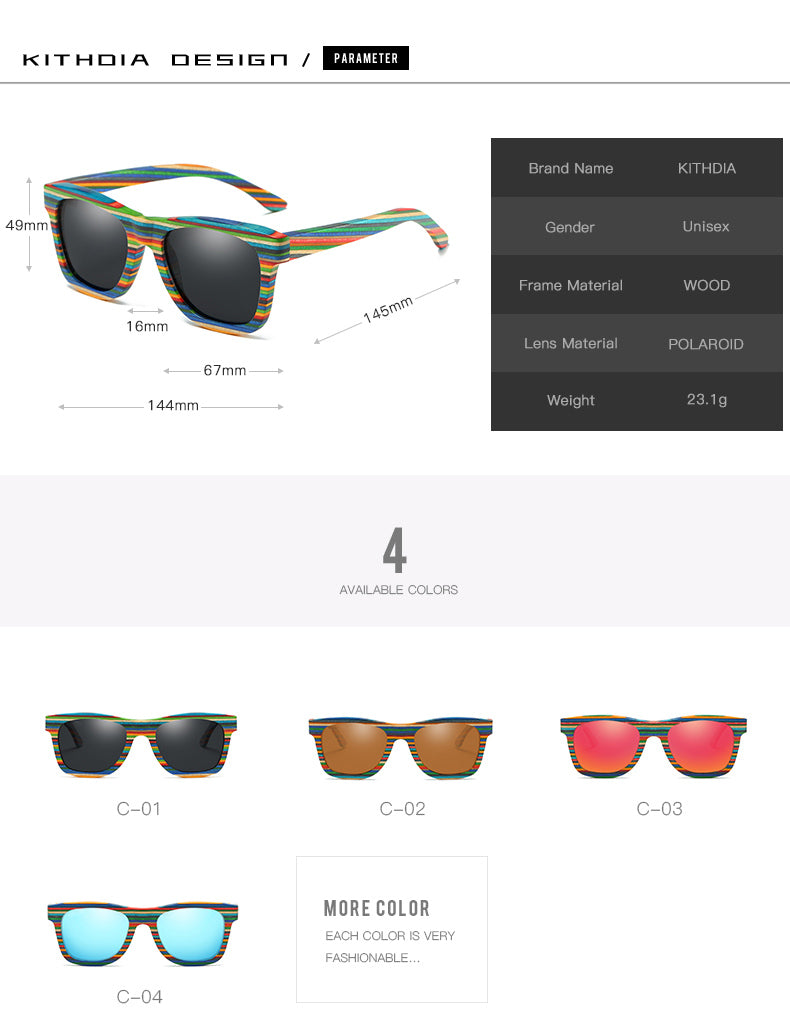 GM Natural Bamboo And Wooden Sunglasses VIP Manual Polarized Glasses Luxury brand Environmental Degradable Glasses Gift Box