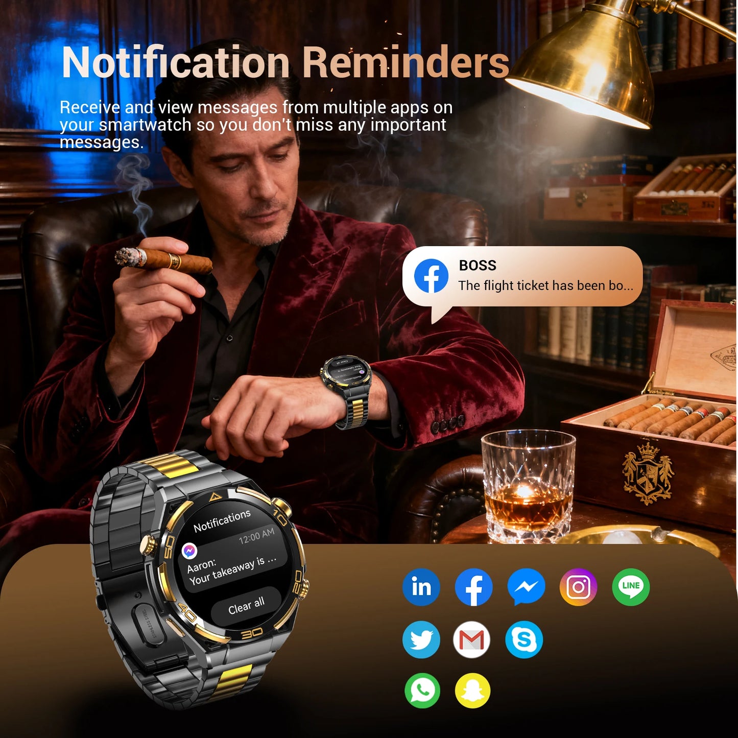 New Blackview W90 Pro GPS Smart Watch 1.43" HD AMOLED Display, 900mAh/ 20Days Standby Bluetooth Waterproof Sport Watch for Men
