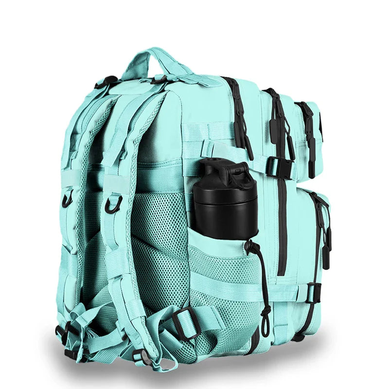 35L Tactical Backpack for Women Men Molle Outdoor Travel Camping Hiking Bag Sports Weekend Athlete Gym Rucksack Dual Cup Holders