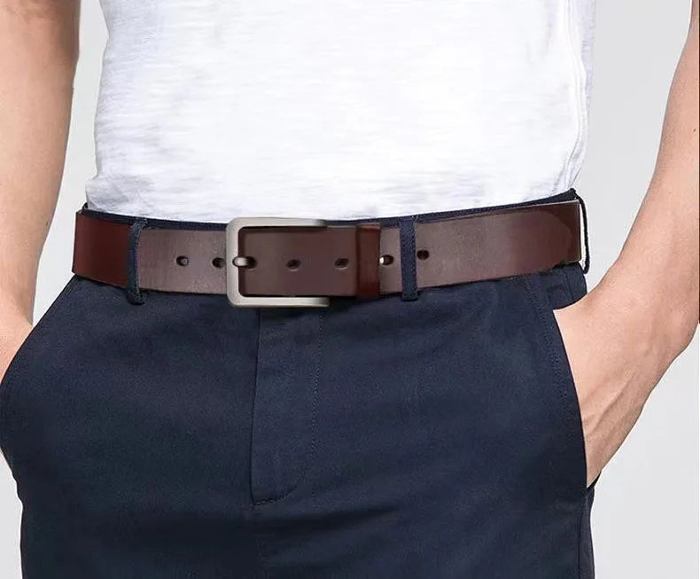 Men's Belt Business Luxury Designer Brand PU Leather Belts Jeans Pin Adjustable Alloy Buckle Waist Straps Belts 105 120 125cm