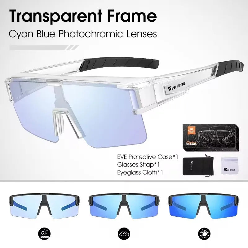 Glasses Bike Photochromic Outdoor Sunglasses Fit Over Myopic Goggles