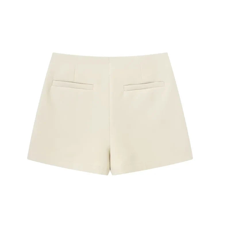 HXAO Shorts Women 2024 Black White Mini shorts Women's Shorts High waist Micro Casual Skirt Shorts Asymmetric Shorts Skirt Mujer
