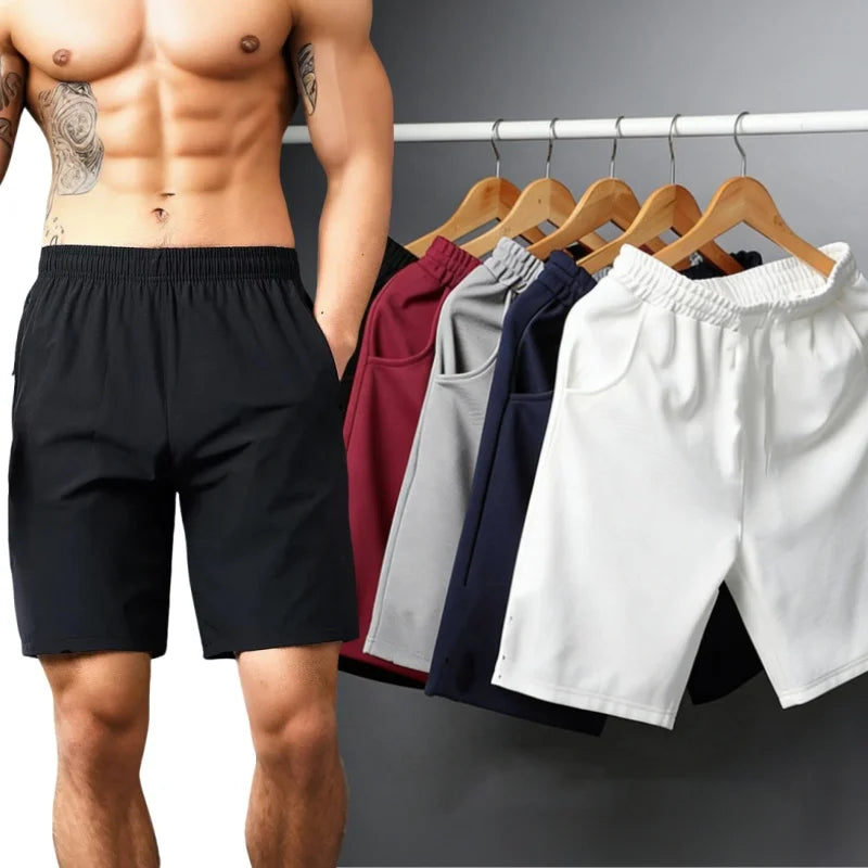 Summer Breathable Men Mesh Shorts Gym Bodybuilding Casual Loose Shorts Joggers Outdoor Fitness Beach Short Pants Sweatpant L-4XL