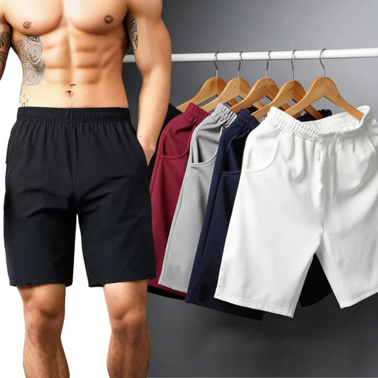 Summer Breathable Men Mesh Shorts Gym Bodybuilding Casual Loose Shorts Joggers Outdoor Fitness Beach Short Pants Sweatpant L-4XL