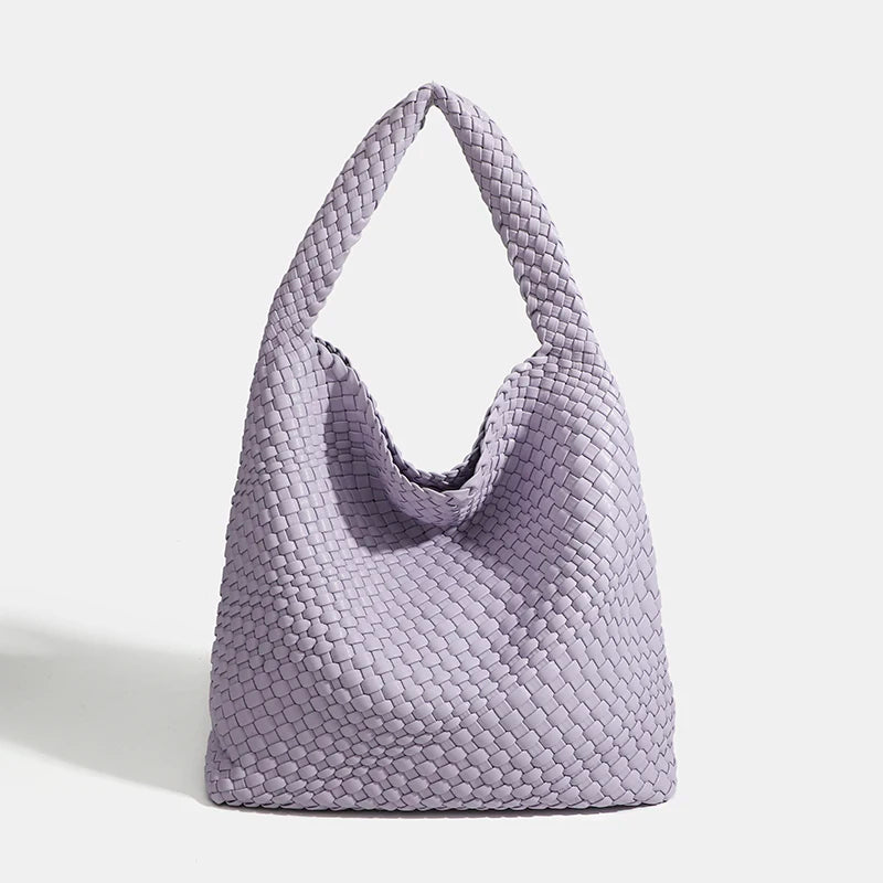 Designer Hand knitting bag PU Large women's Woven tote bag Mistress gift luxury bag