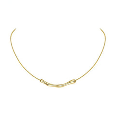 European and American Fashion Simple Stainless steel Gold Color Collarbone Chain