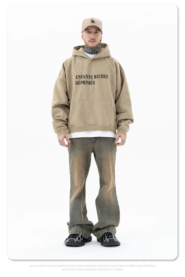 Stale gradient render fleece hoodie