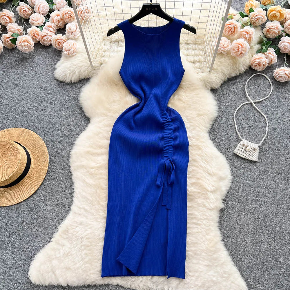 Formal attire Dresses: Fashion Bodycon Knitted Dress Package Hips