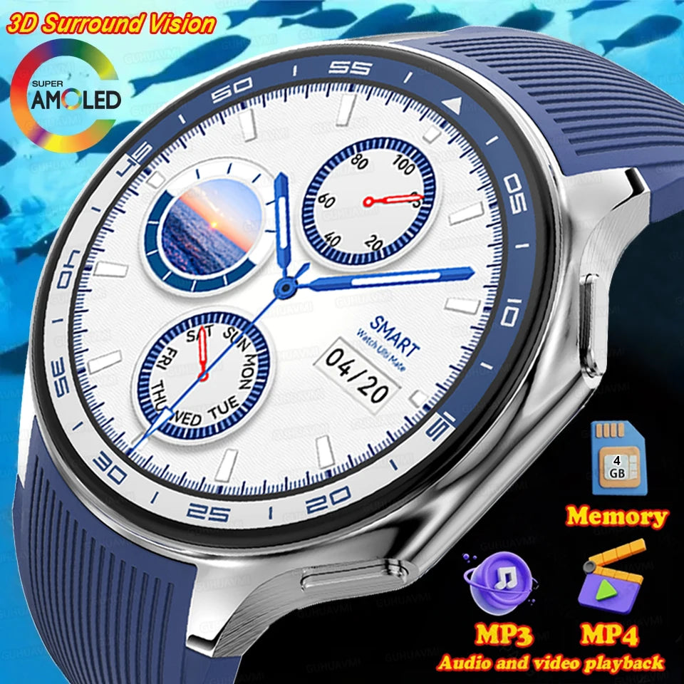 2025 Men High-End Business Watch For IOS OPPO Watch X 4G Large Memory Video playback Smartwatch Sport Fitness Waterproof Watches