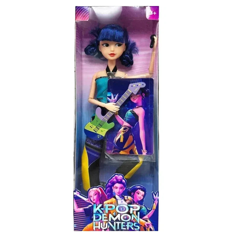 2025 Kpop Demon Hunters Live-Action Figure Toy Set with Theme Song Colorful Lights Action Figures for Fans And