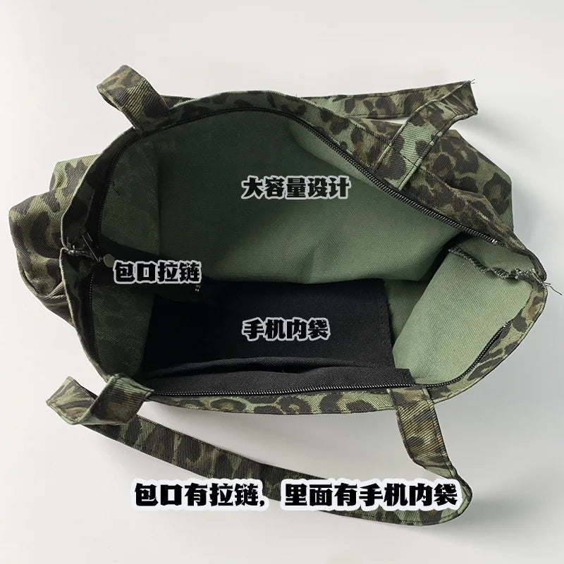 Large Women's Shopping Bag Ladies Canvas Shoulder Tote Bags
