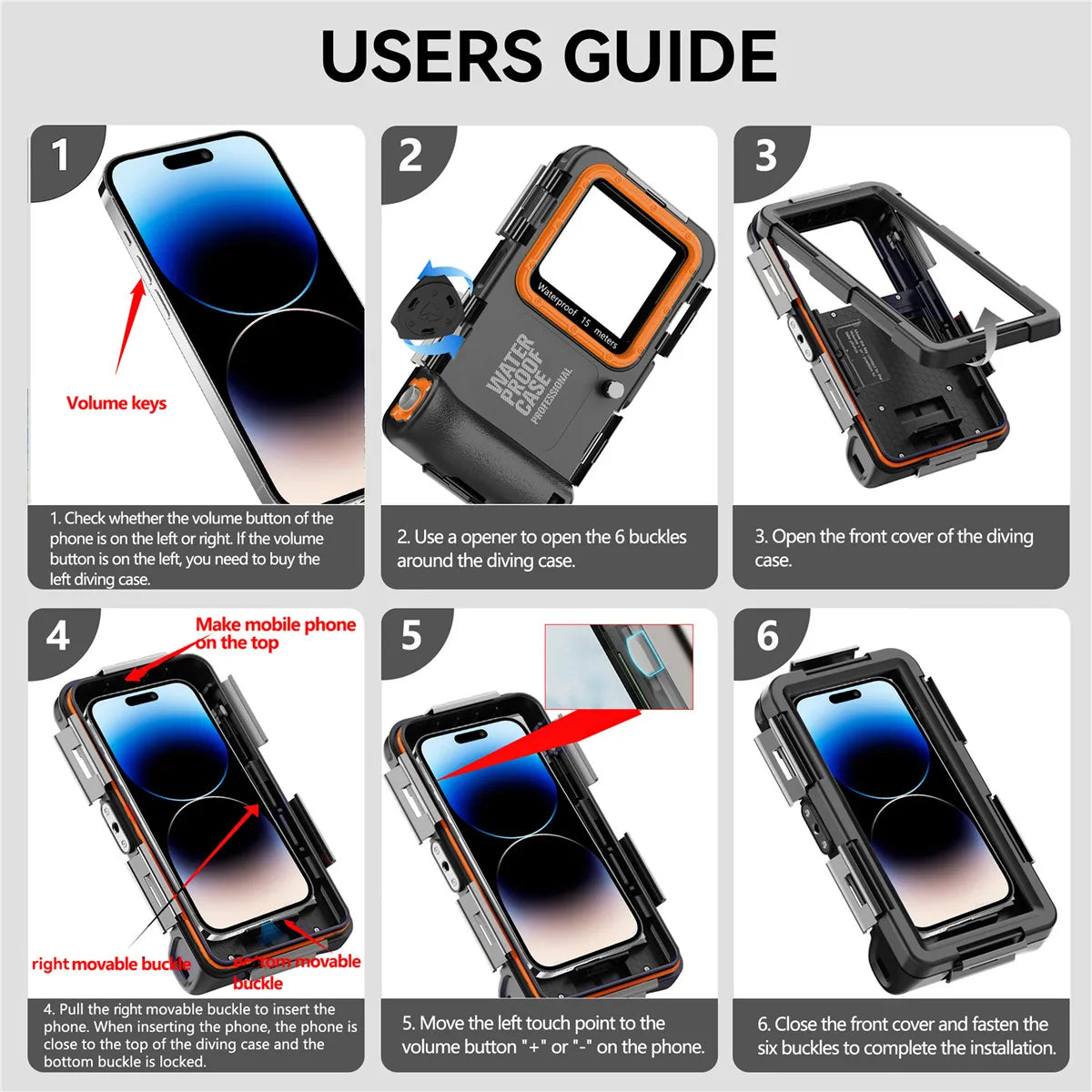 ShellBox Professional Waterproof Case For Apple iPhone 17 16 15 14 13 12 Pro Max 16E Plus Air Seal Underwater Diving Phone Cover