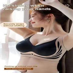 Push-up Bra Women Gathered Up Soft Support Adjustable Underwear Anti-sagging