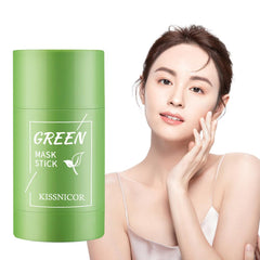 Face Clean Mask Green Tea Cleansing Stick Mask Smear Pores Moisturizing Mask Film Deep Blackhead Remover Cleansing mud 40g