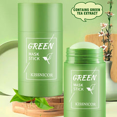 Face Clean Mask Green Tea Cleansing Stick Mask Smear Pores Moisturizing Mask Film Deep Blackhead Remover Cleansing mud 40g