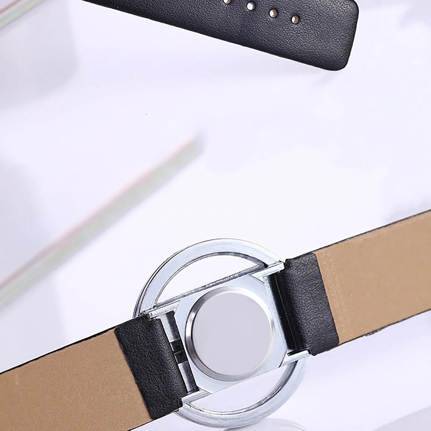Women'S Simple Quartz Wristwatch Leather Strap Luminous Circular Dial Elegant Ladies Wristwatch Women'S Watch Gift