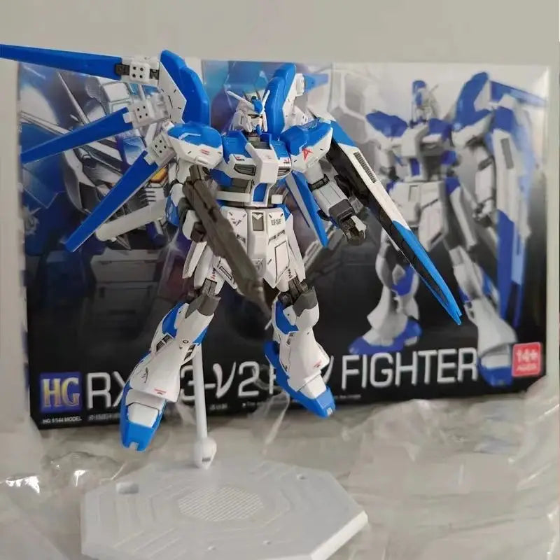 HG 1/144 RX-93-ν2 Hi-ν Mech Assembly Model Kits Hi Nu Action Figures Desktop Decoration Doll Boy Puzzle Toy Gift Collectible