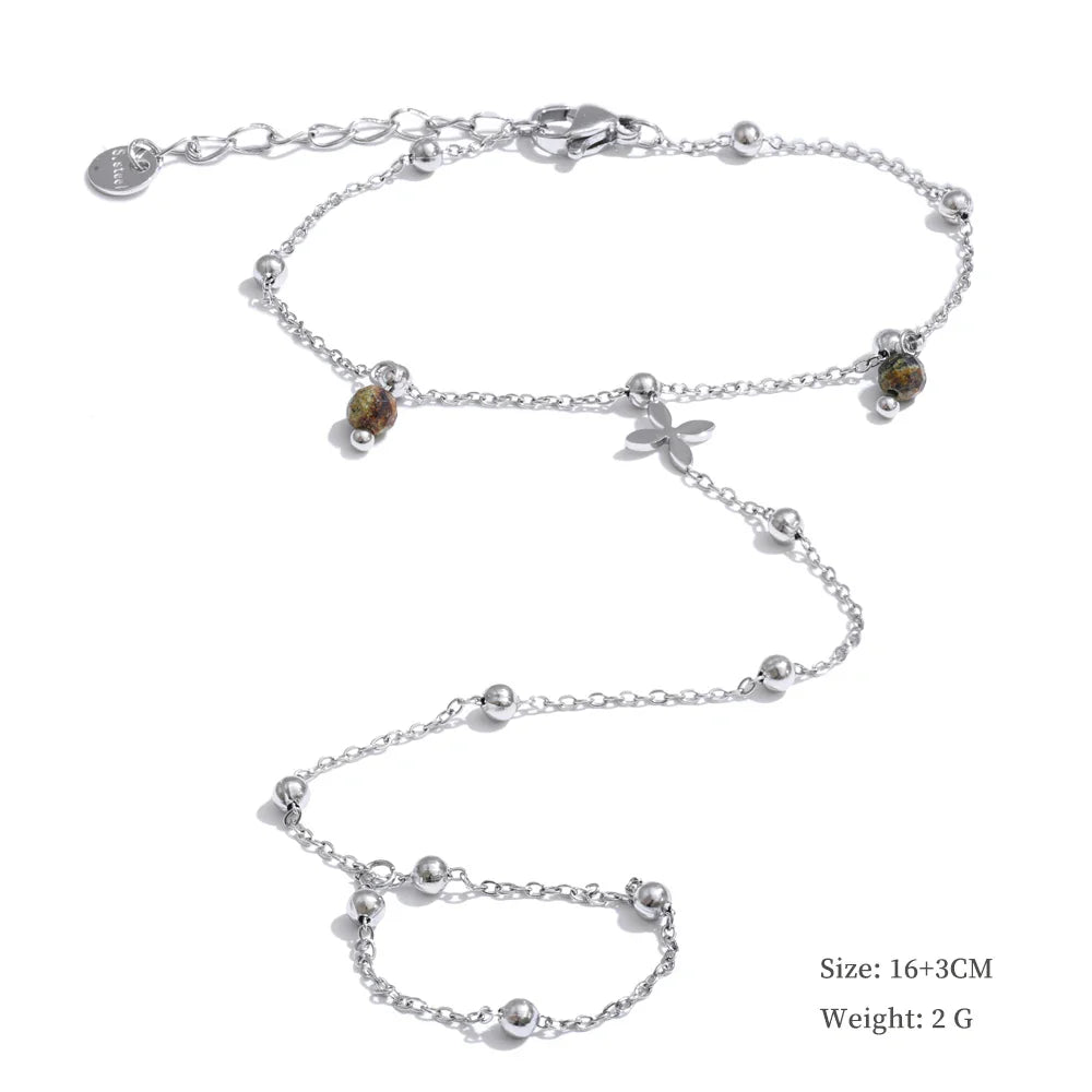 Yhpup Hot Style Zirconia Round Back of Hand Chain Finger Bracelet Bangle Stainless Steel Chic Fashion Jewelry Wholesale 2025 New