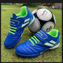 Children Football Shoes Soccer Boots Kids Boy Girl Sneakers Leather