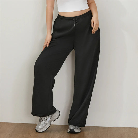 Grey Sweatpants For Women High Waist Sports Pants Fashion Casual Baggy Pants