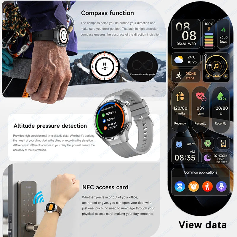 For Huawei Watch GT5 Pro Smart Watch 1.53 Inch HD AMOLED Screen