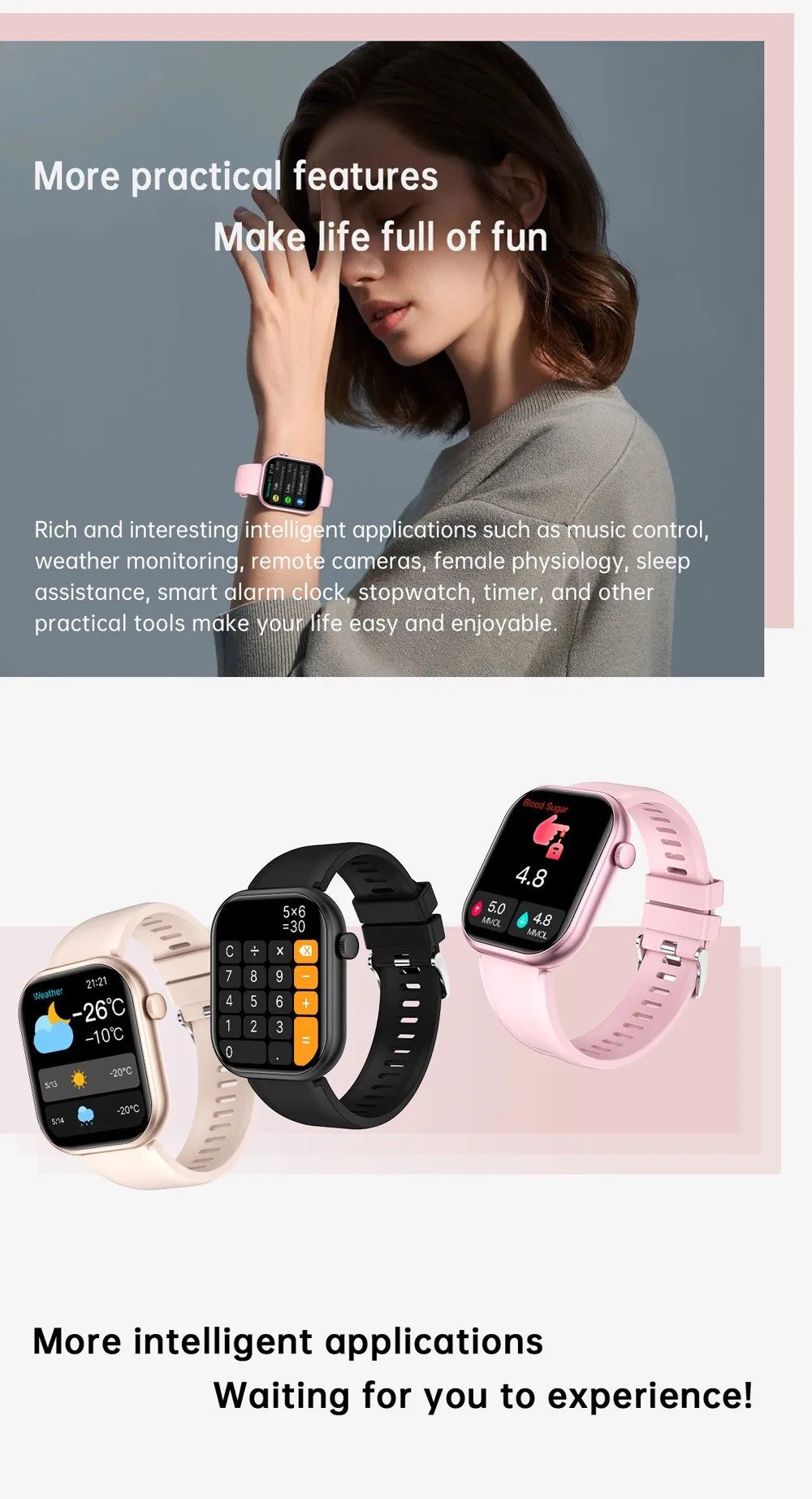 New QX7 Smart Watch Men 2.01-inch SmartWatch Bluetooth Call GPS AI Voice Heart rate Blood oxygen Android &IOS Sports Smartwatch