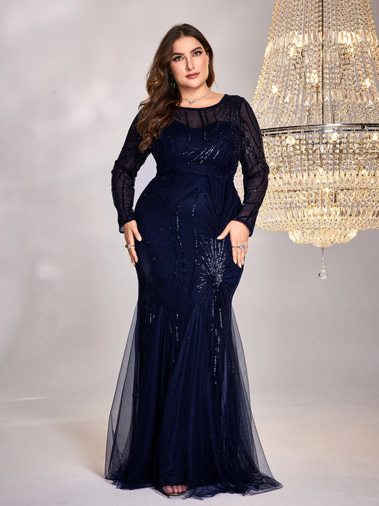 Homecoming Dresses: Long Sleeves Sequin Evening Dresses For Women Prom Dress