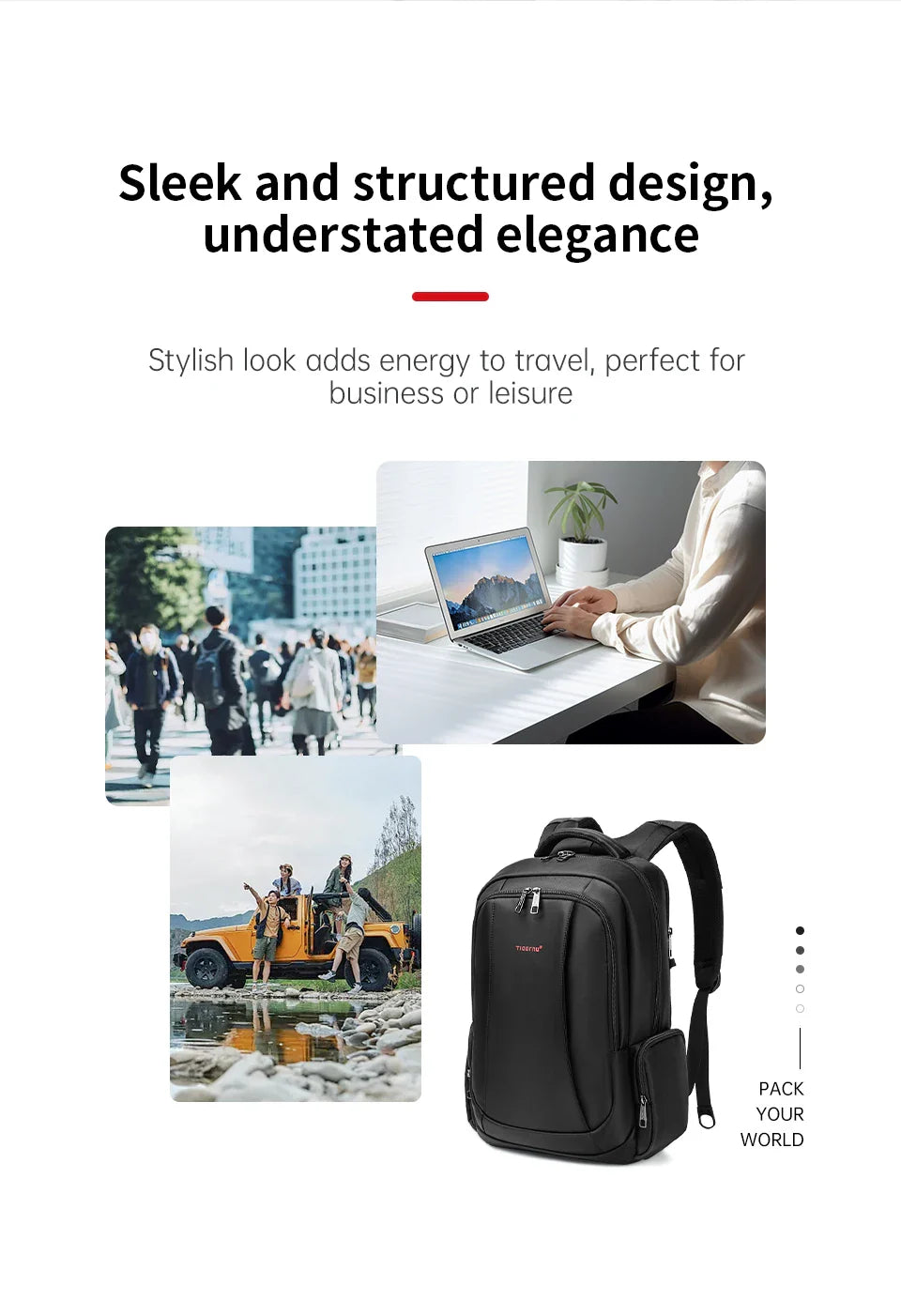 Tigernu Waterproof Nylon Backpack Female Men's Backpack For 15.6 Laptop Notebook Bag Mochilas School Backpacks Bag Male Knapsack